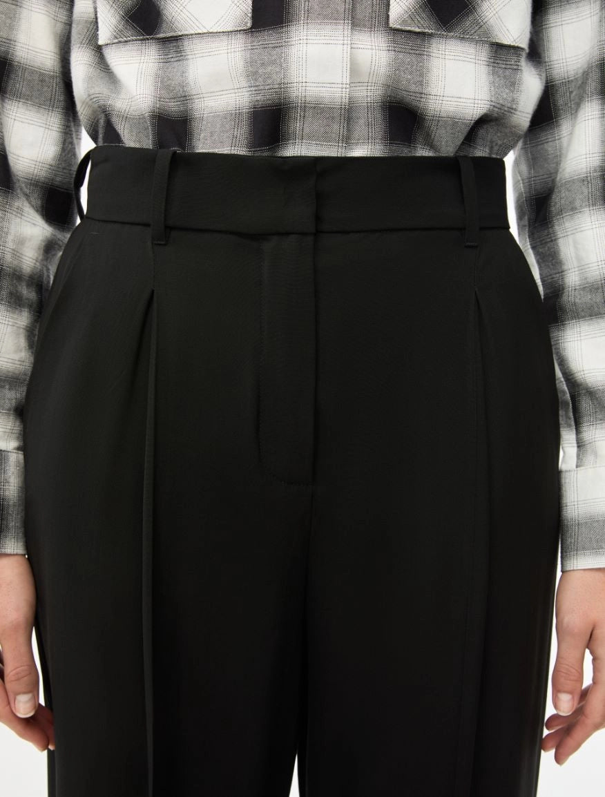 PANTALONI IN MISTO LANA Nero
