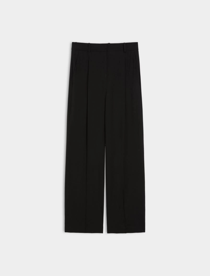 PANTALONI IN MISTO LANA Nero