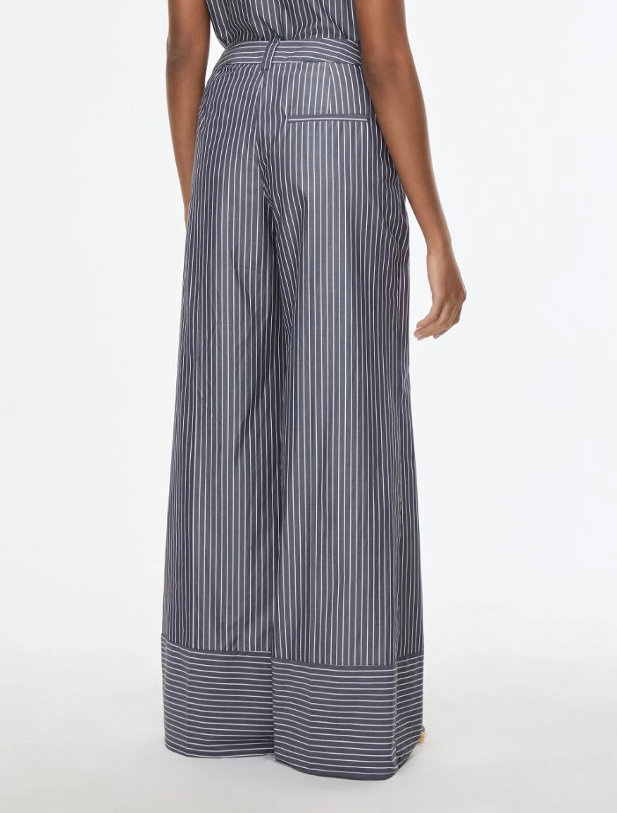 PANTALONI WIDE LEG Blu