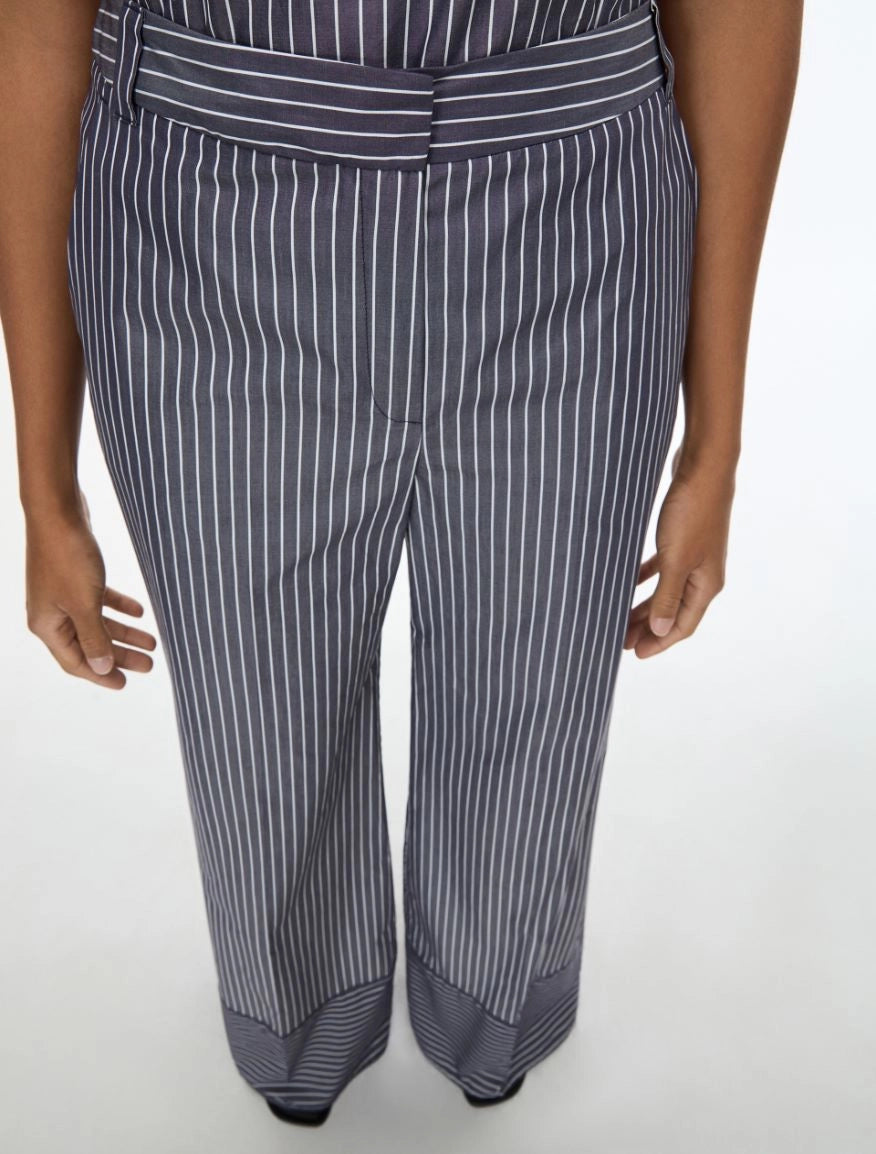 PANTALONI WIDE LEG Blu