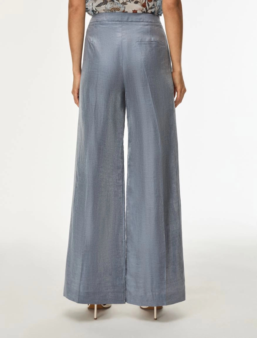 PANTALONI IN MISTO LINO Avio