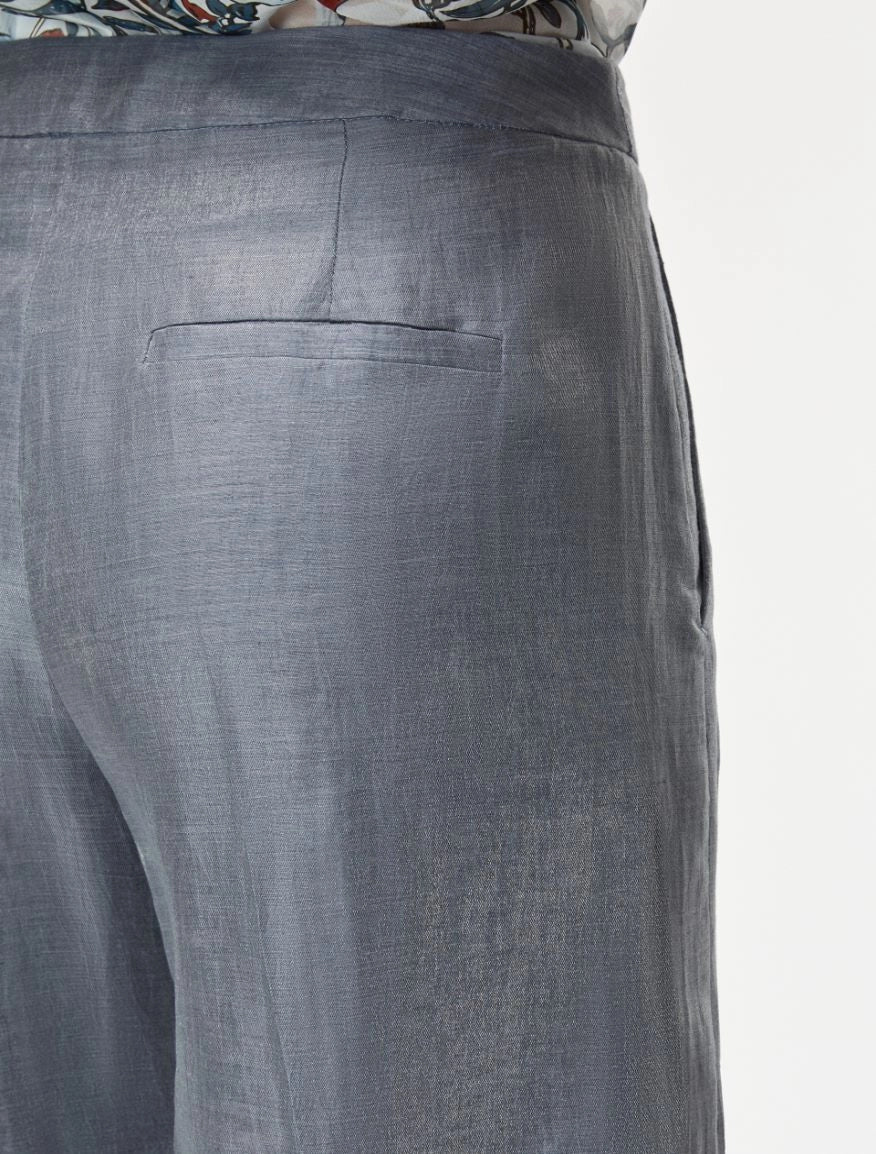 PANTALONI IN MISTO LINO Avio