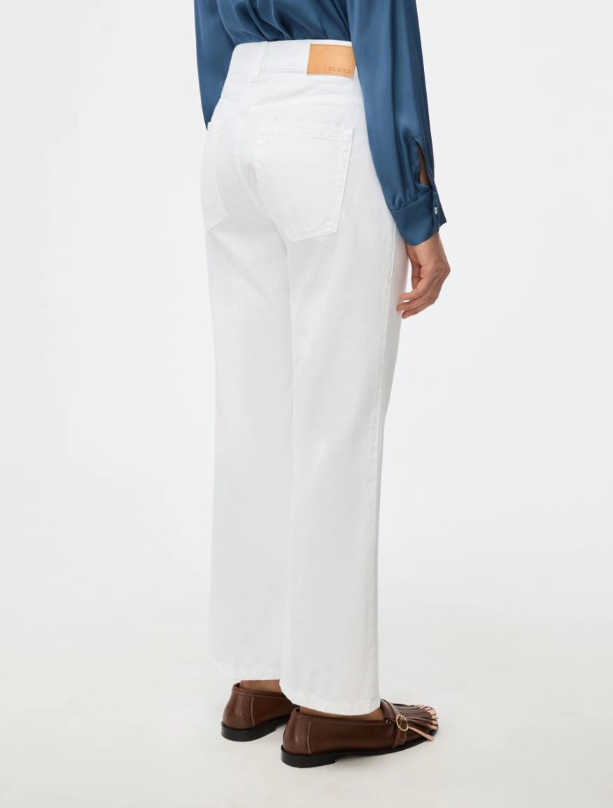 PANTALONI IN COTONE Bianco Ottico