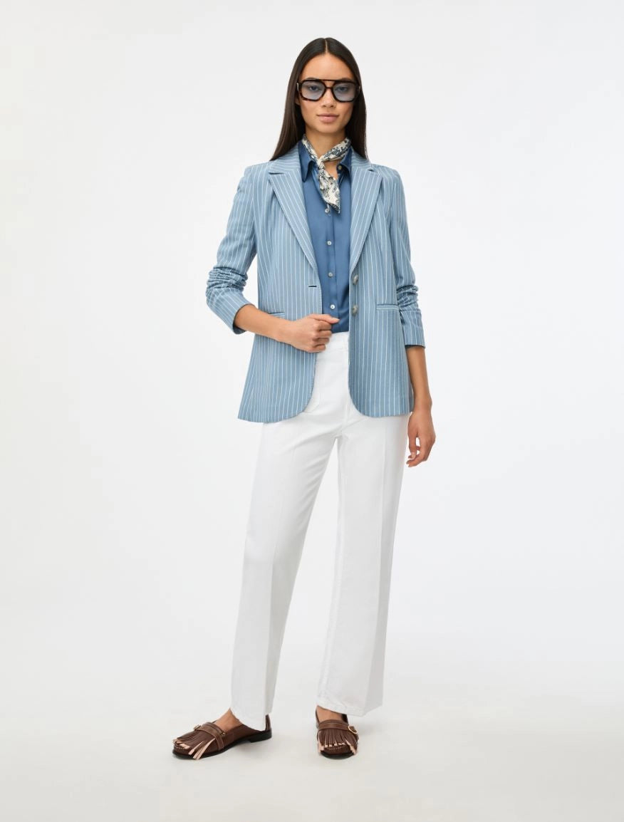 PANTALONI IN COTONE Bianco Ottico