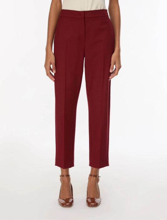 PANTALONI IN TESSUTO STRETCH Rubino