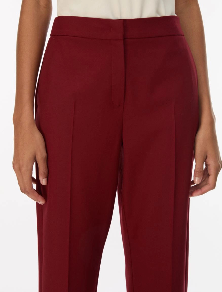 PANTALONI IN TESSUTO STRETCH Rubino