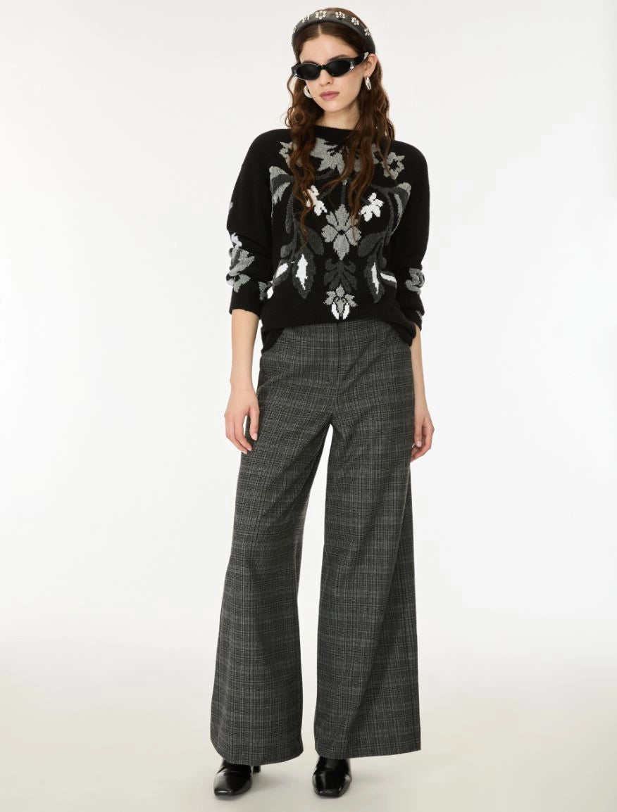 PANTALONI IN FLANELLA Antracite