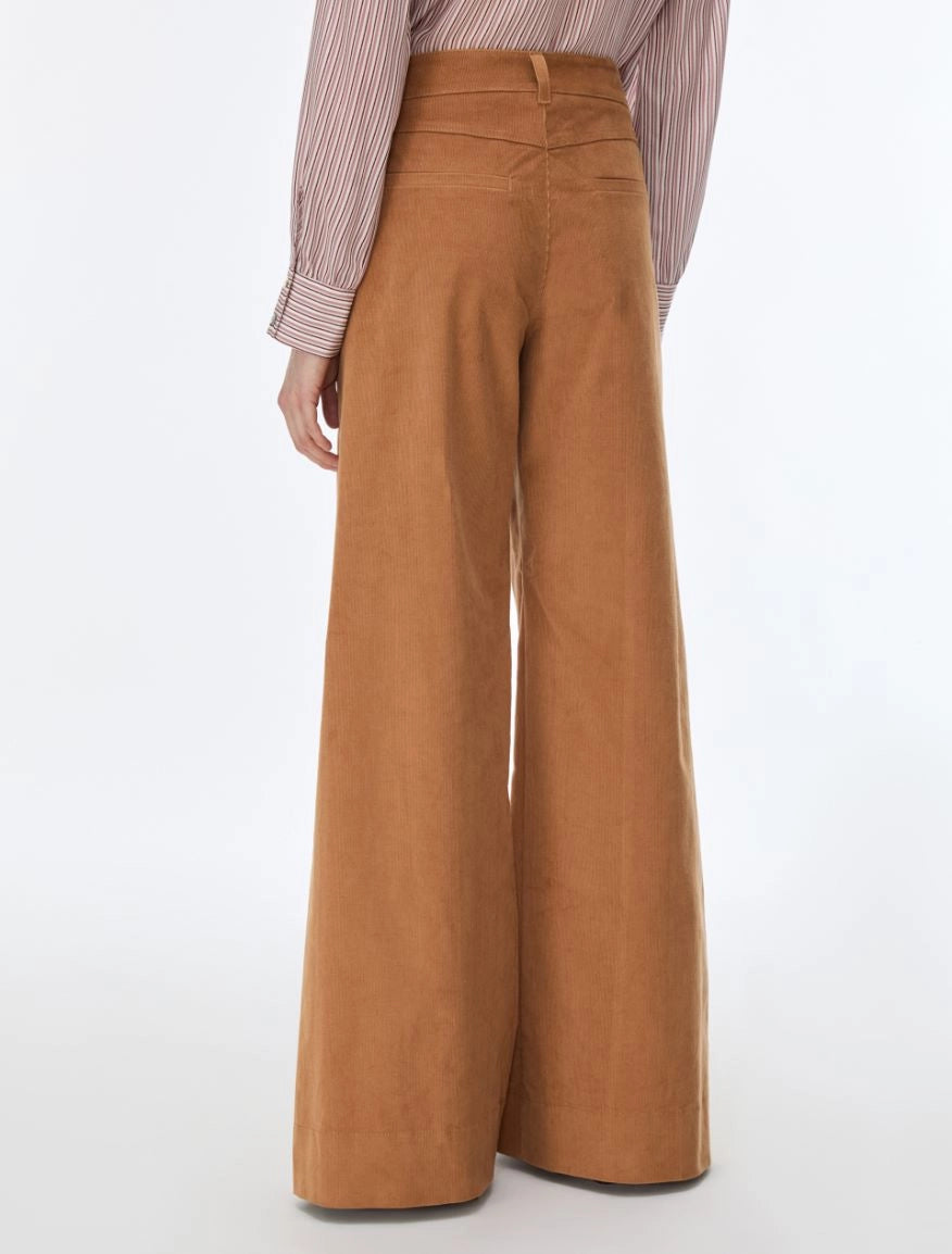 PANTALONI IN VELLUTO Cammello