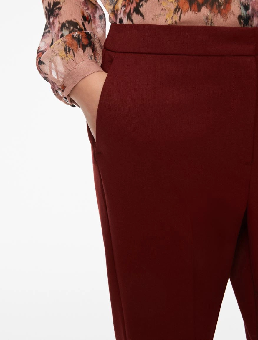 PANTALONI A ZAMPA Rubino