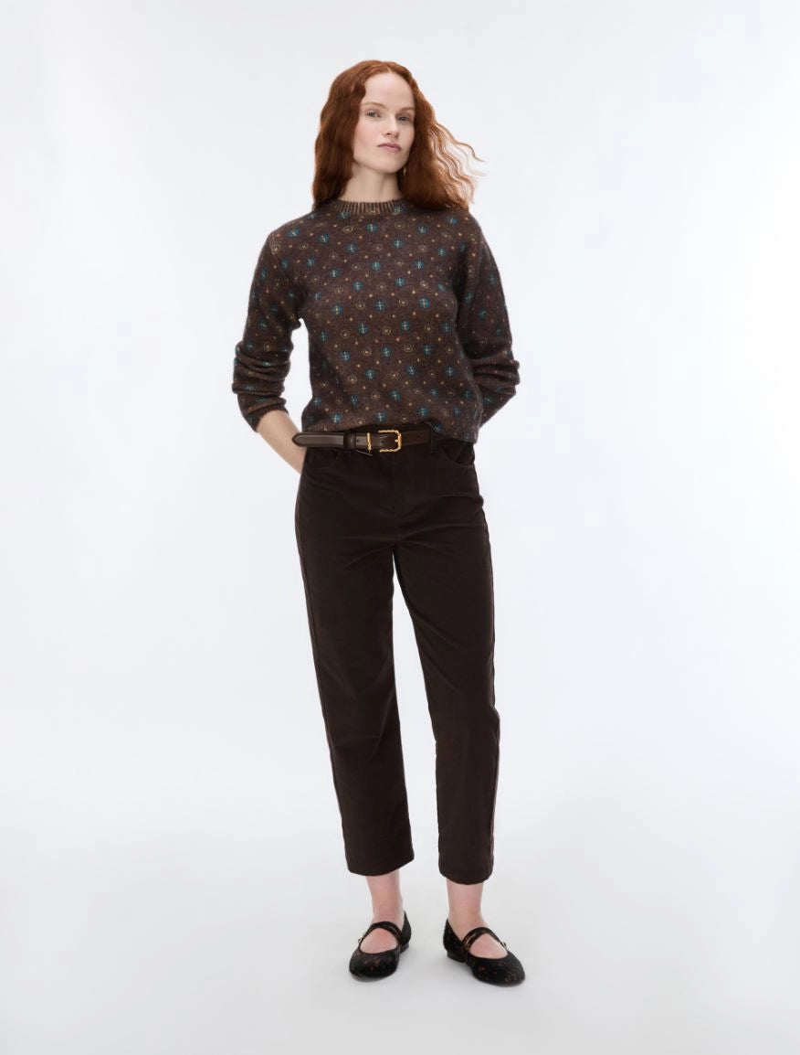 PANTALONI ADERENTI Marrone