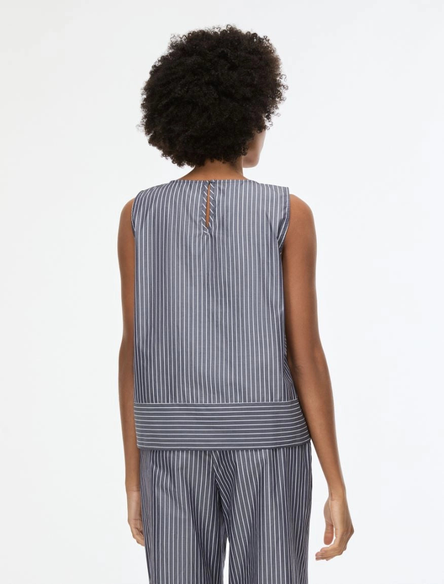 TOP CON BALZA Blu