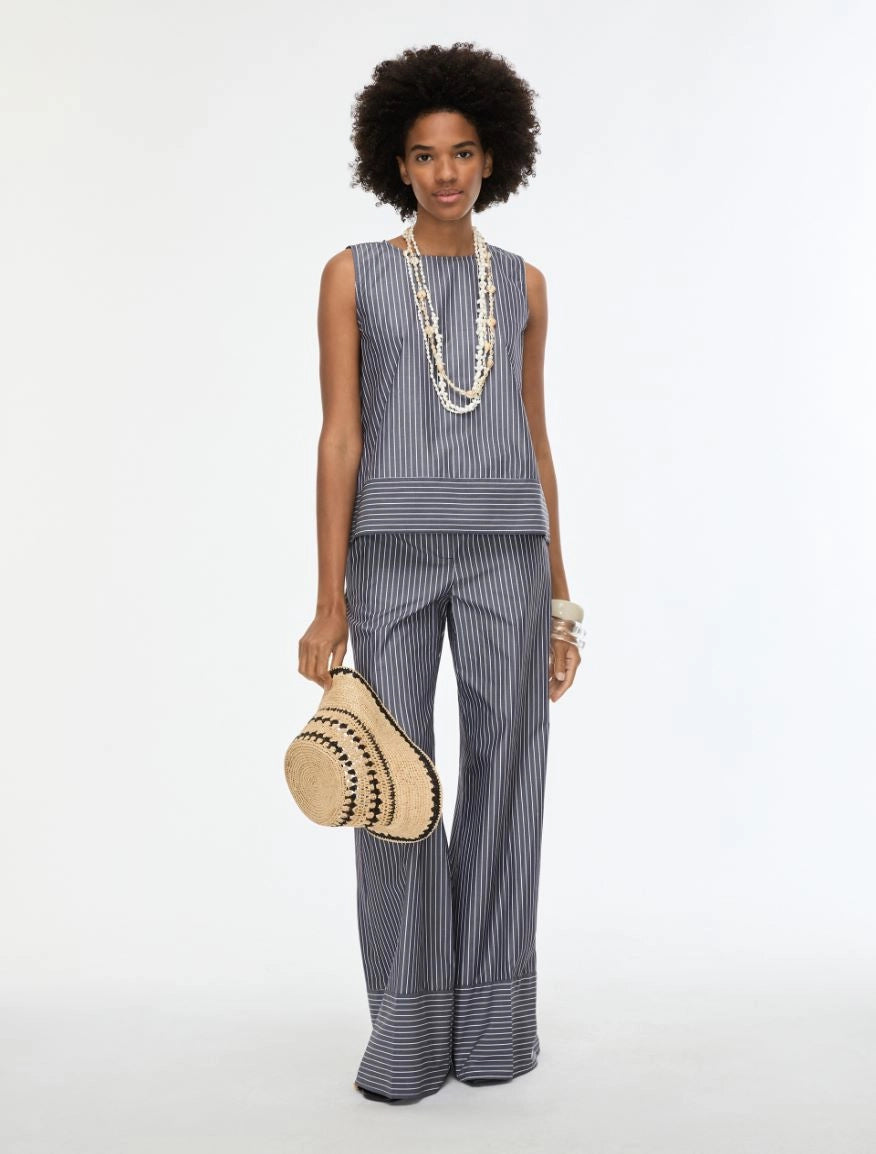 TOP CON BALZA Blu