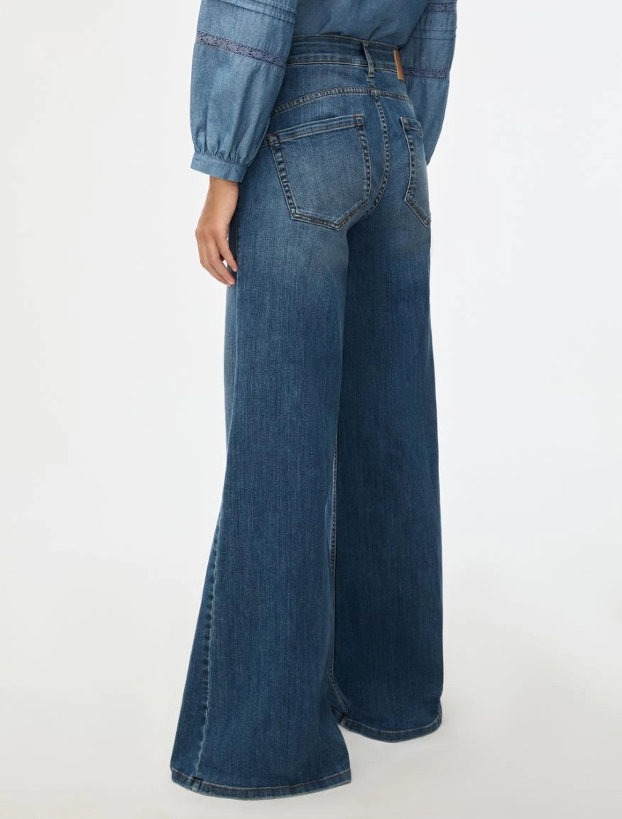 JEANS OVER FLARE Blue Jeans