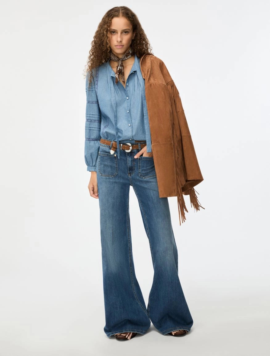 JEANS OVER FLARE Blue Jeans