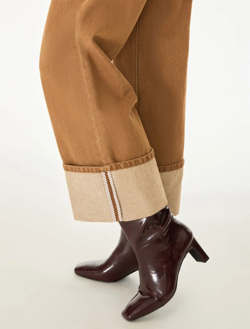 JEANS CON RISVOLTO Tabacco