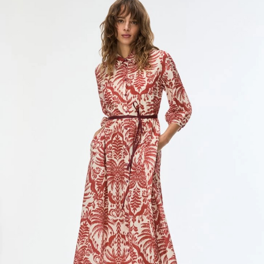 ABITO SVASATO E SCIVOLATO Rubino