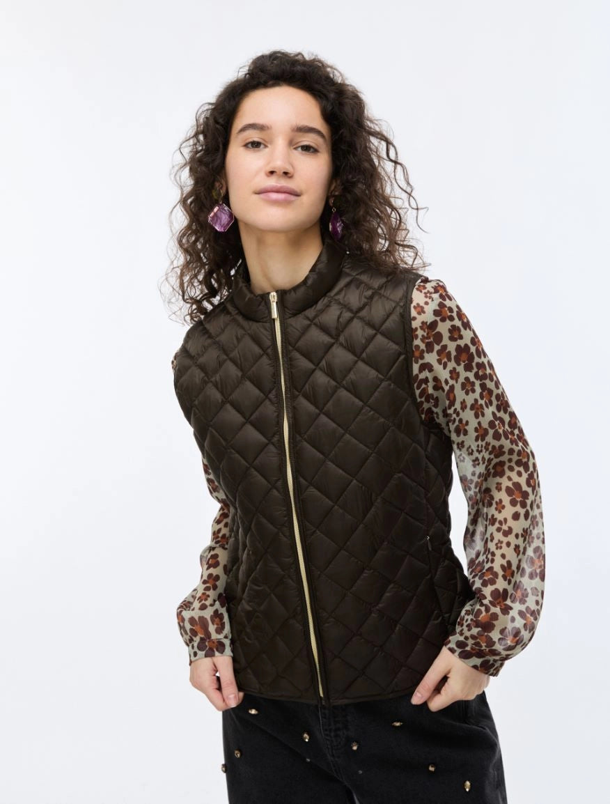 GILET IMBOTTITO Fango