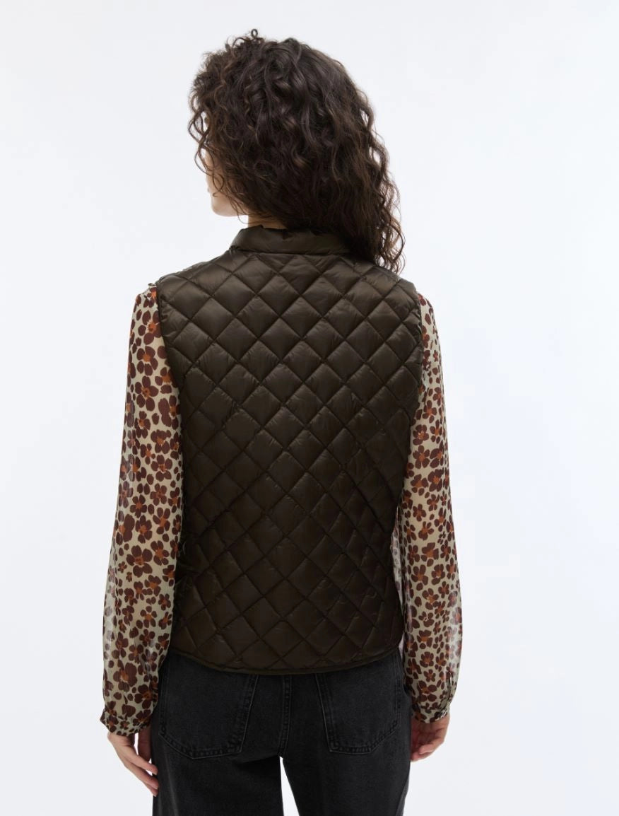 GILET IMBOTTITO Fango
