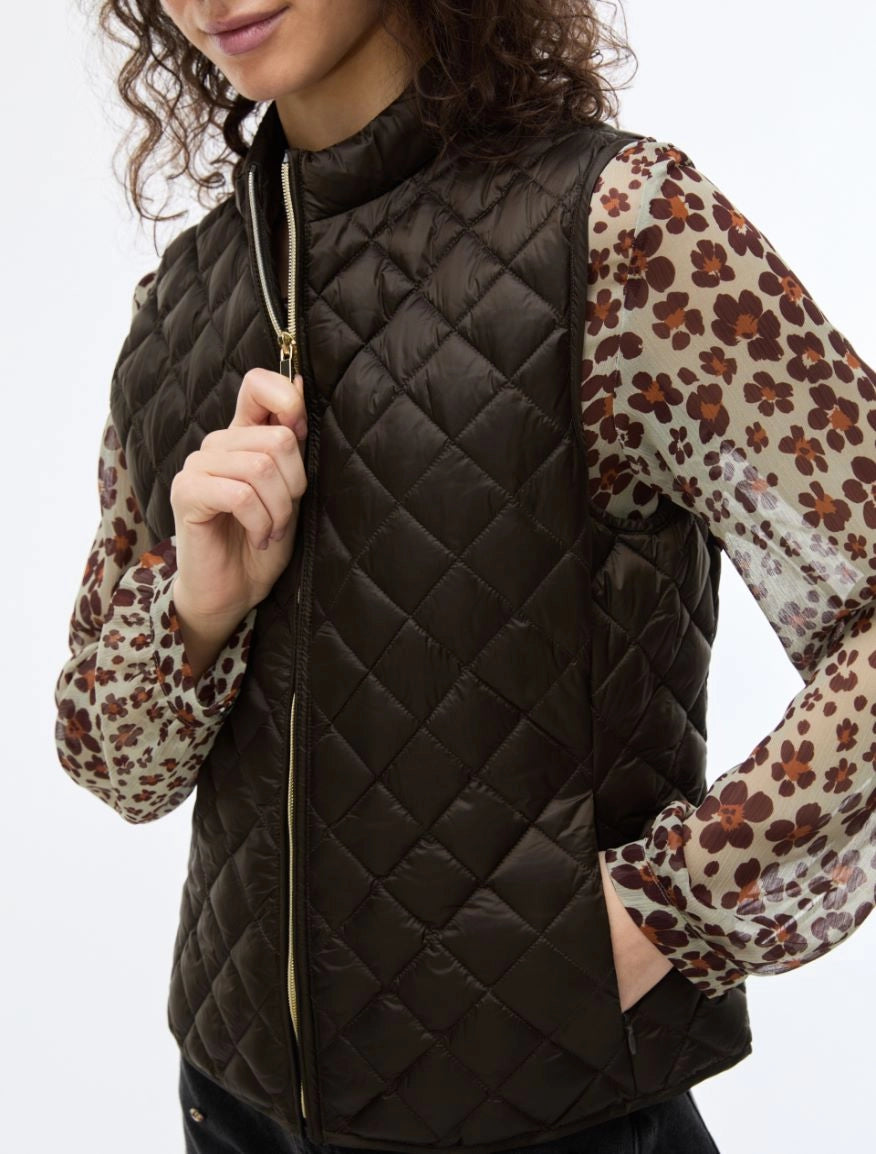 GILET IMBOTTITO Fango
