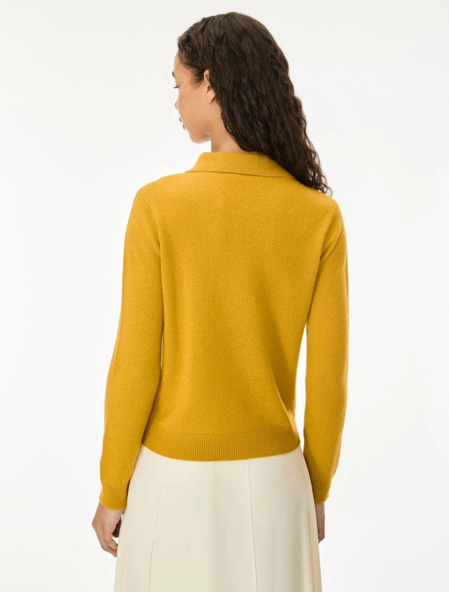 CARDIGAN IN LANA Senape