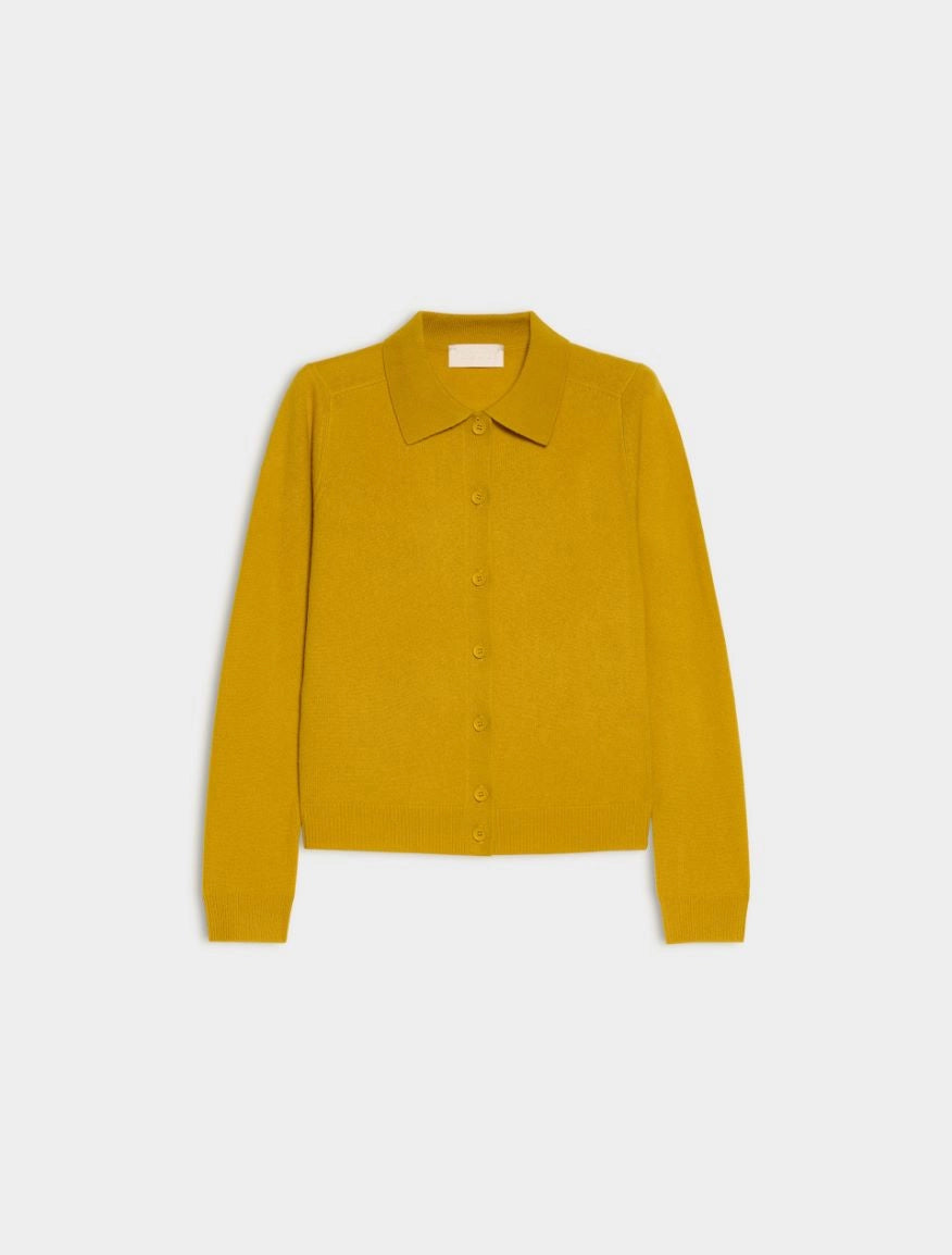 CARDIGAN IN LANA Senape