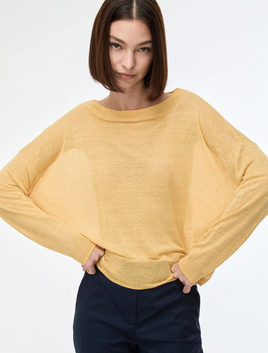 MAGLIA EGG SHAPE Giallo