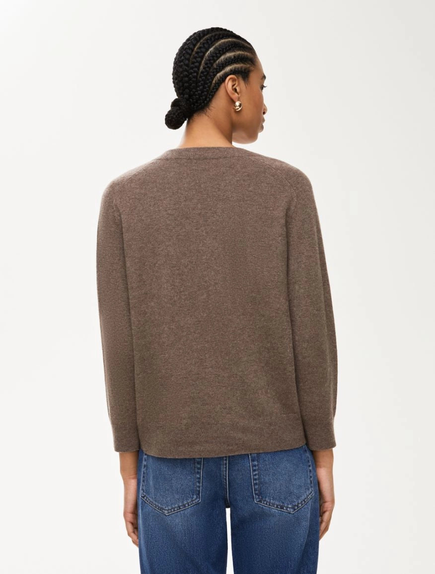 MAGLIA MISTO CASHMERE Noce