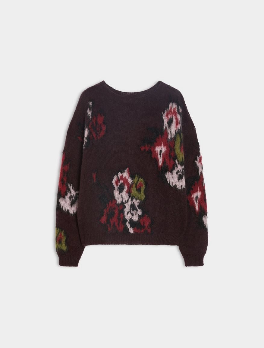 MAGLIA INTARSIATA Bordeaux