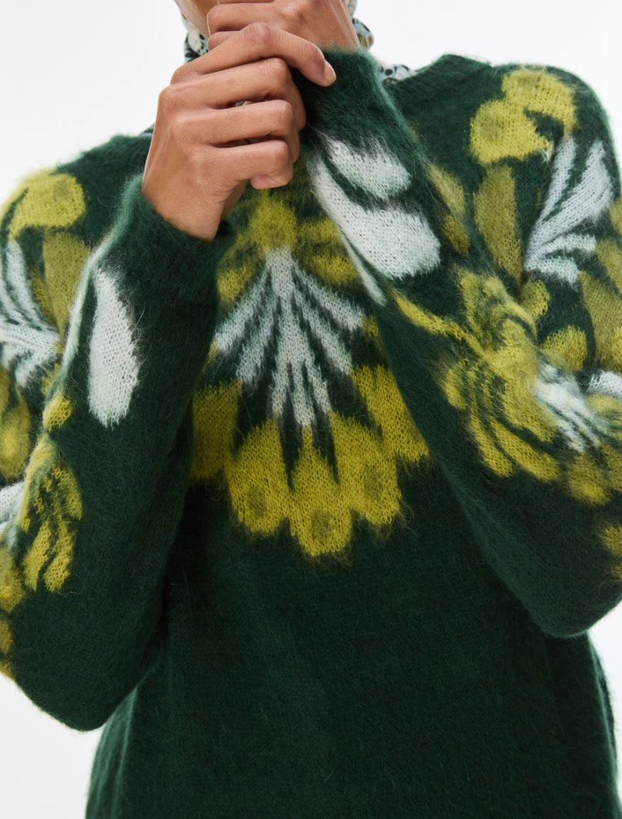MAGLIA INTARSIATA Verde