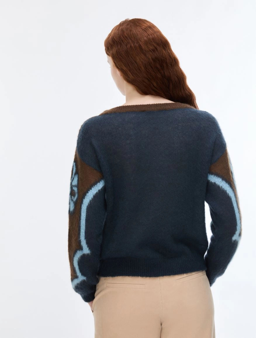MAGLIA INTARSIATA Blu