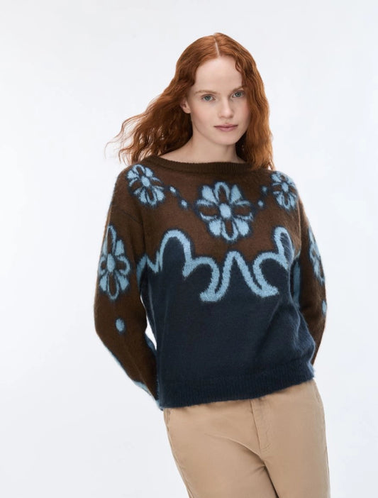 MAGLIA INTARSIATA Blu
