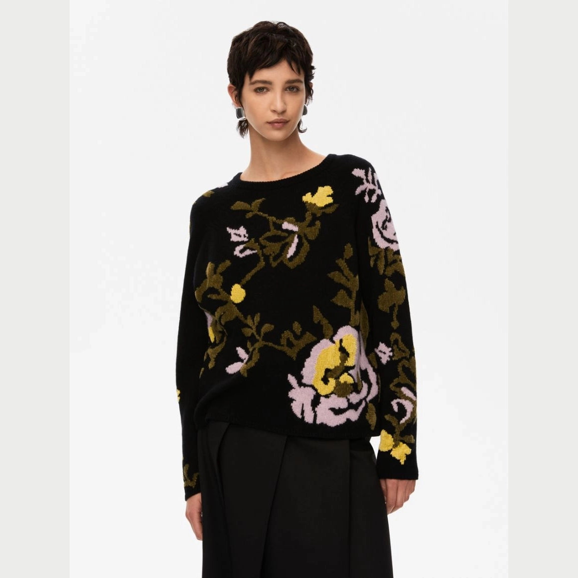 MAGLIA INTARSIATA Nero