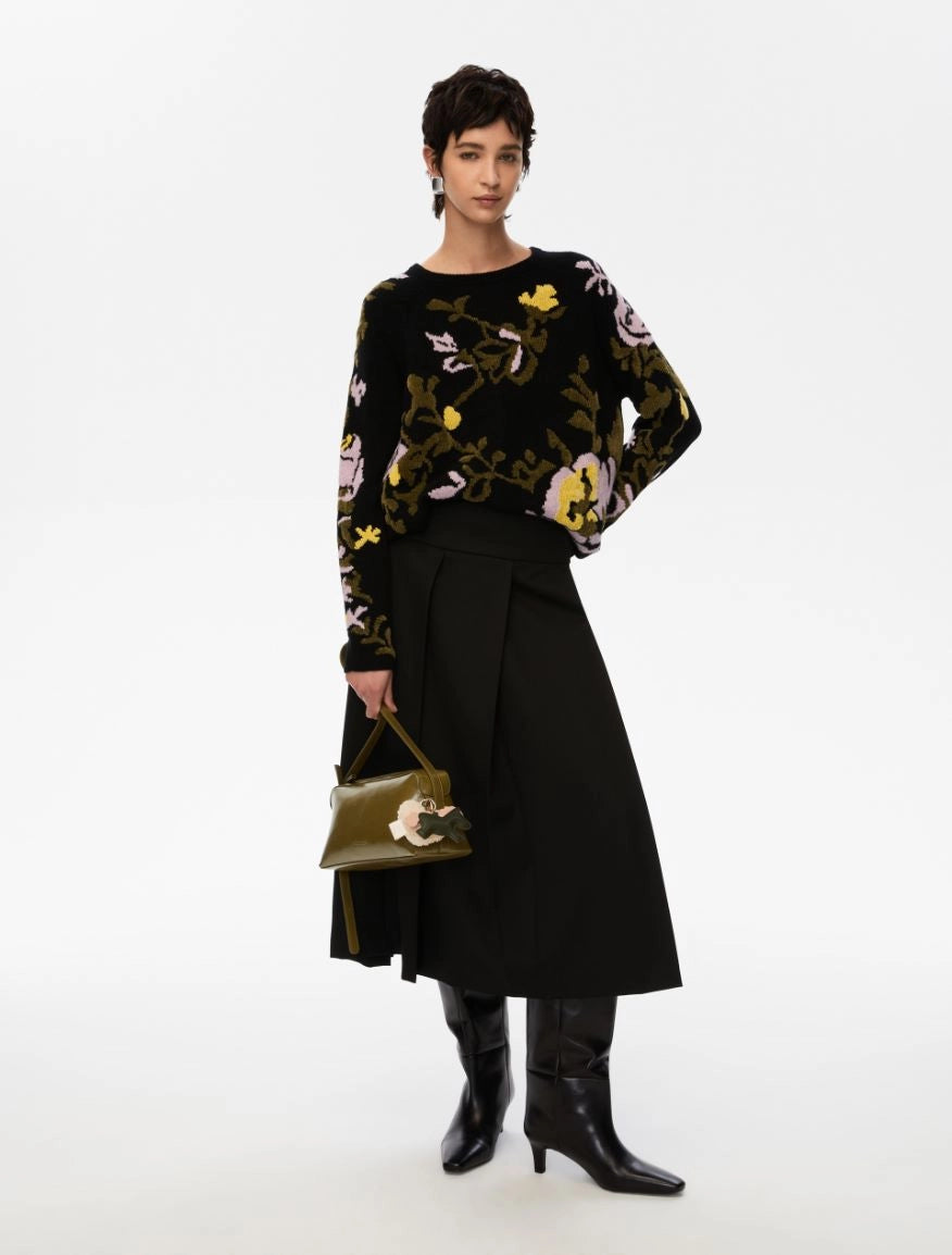 MAGLIA INTARSIATA Nero