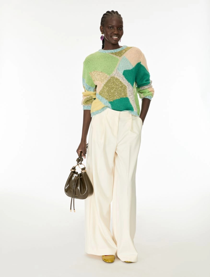 MAGLIA LUREX Verde Smeraldo