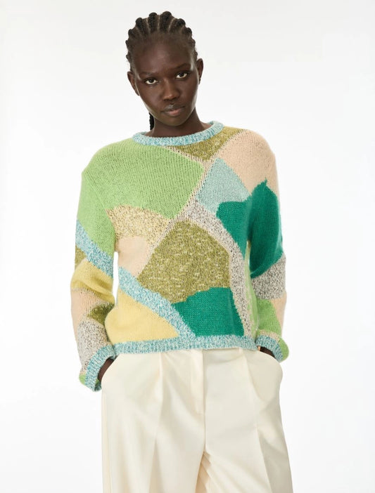 MAGLIA LUREX Verde Smeraldo