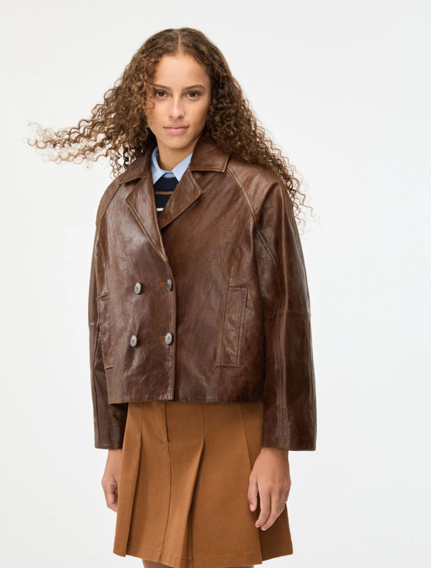 GIACCA IN PELLE Marrone