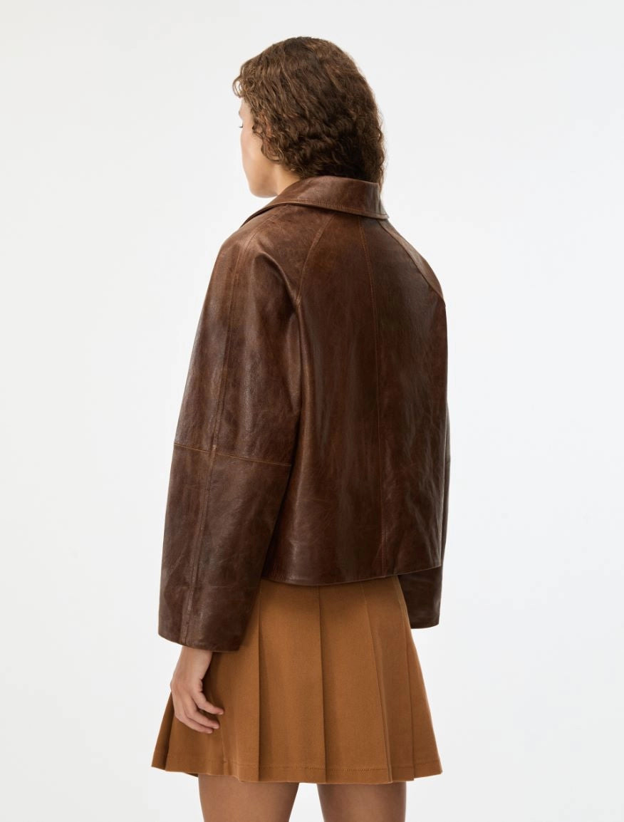 GIACCA IN PELLE Marrone