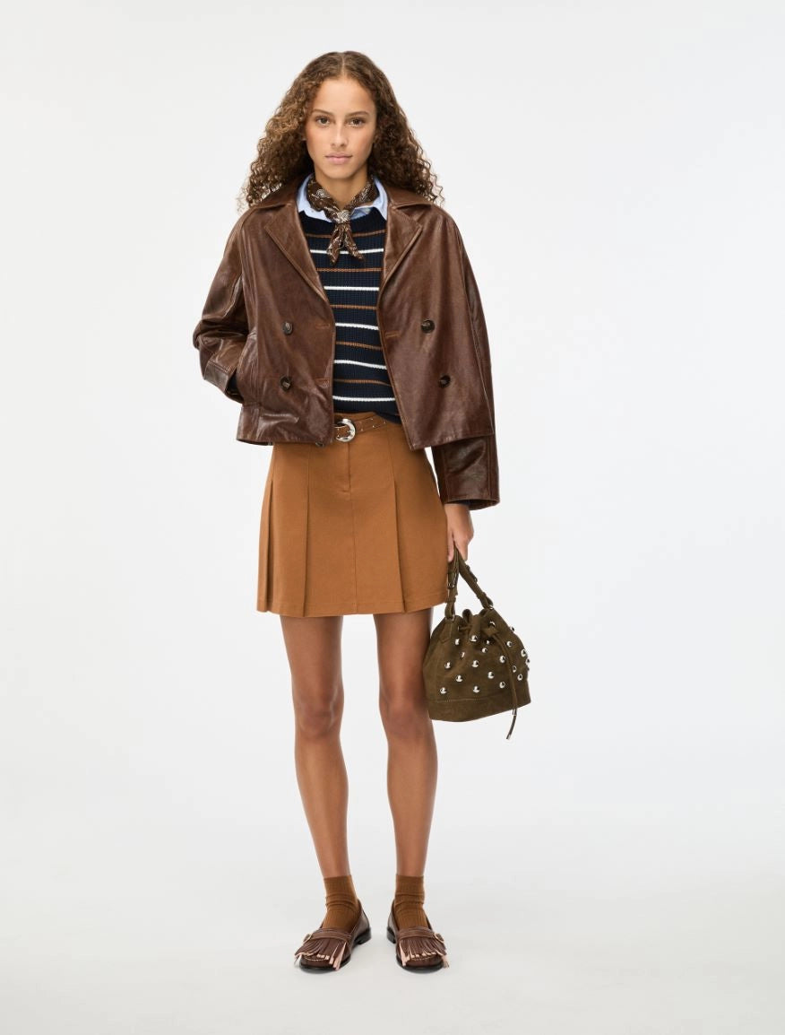 GIACCA IN PELLE Marrone