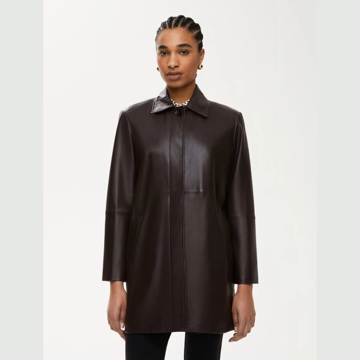 GIACCA IN PELLE Marrone
