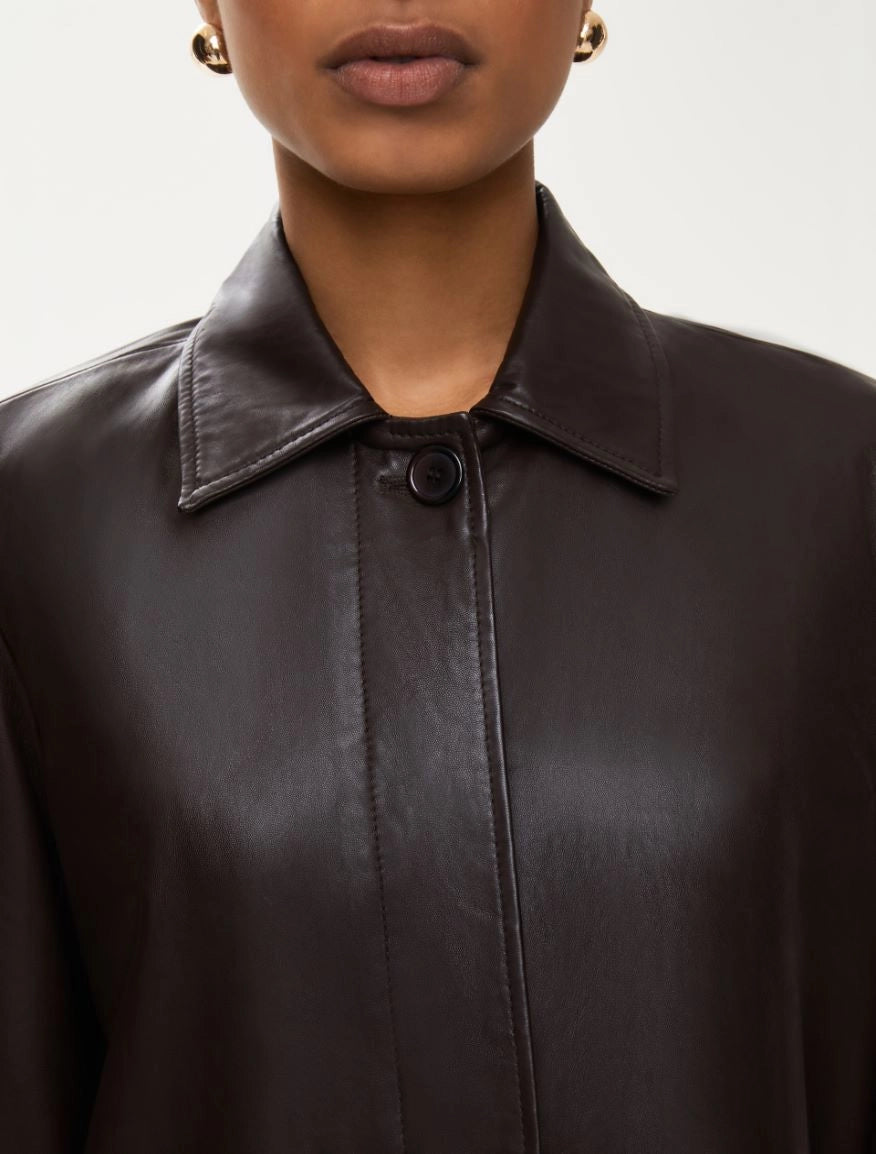 GIACCA IN PELLE Marrone