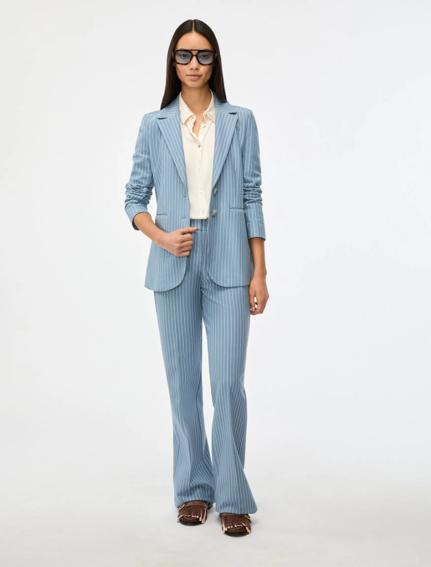 PANTALONI JACQUARD Azzurro