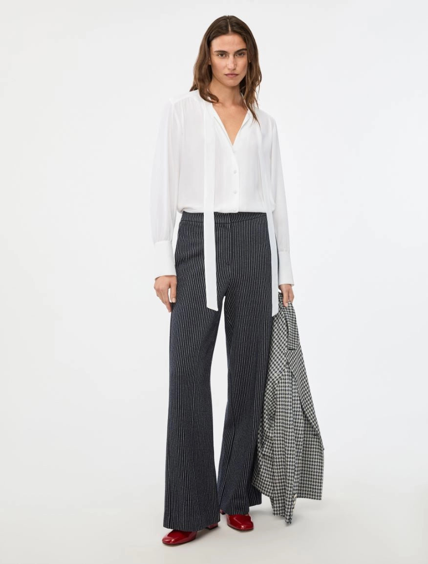 PANTALONI WIDE LEG Avorio