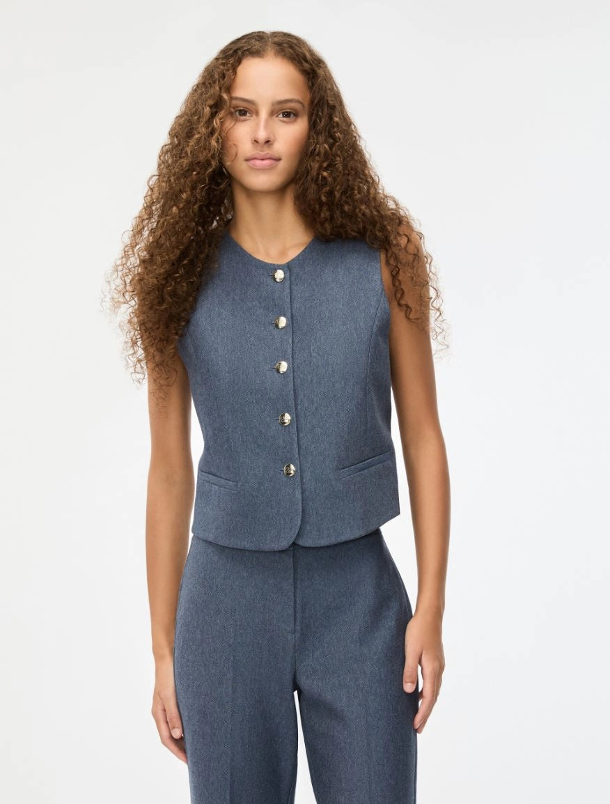 GILET ADERENTE Blu