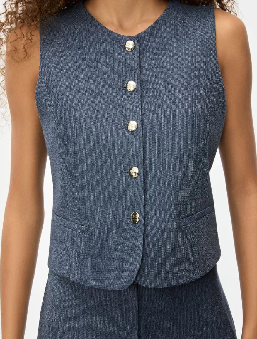 GILET ADERENTE Blu