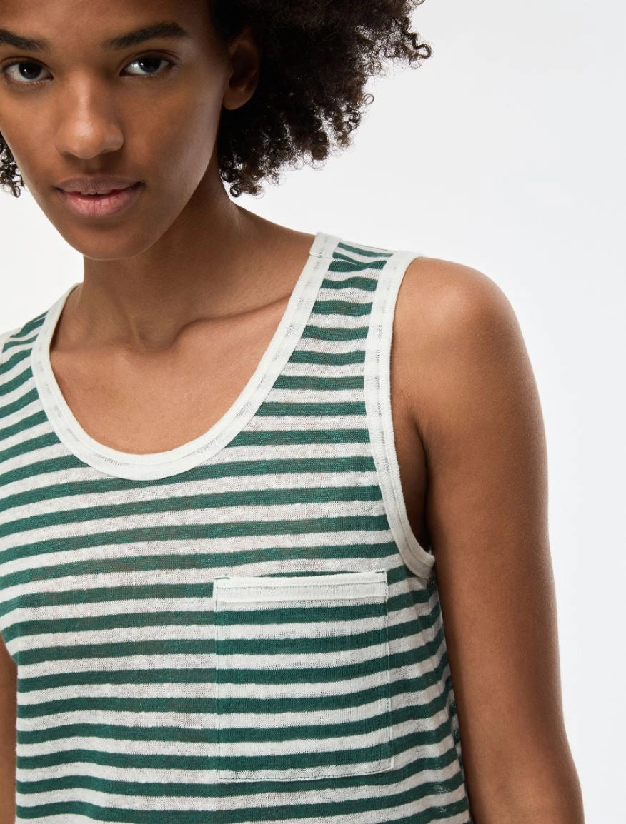 TOP IN LINO Verde