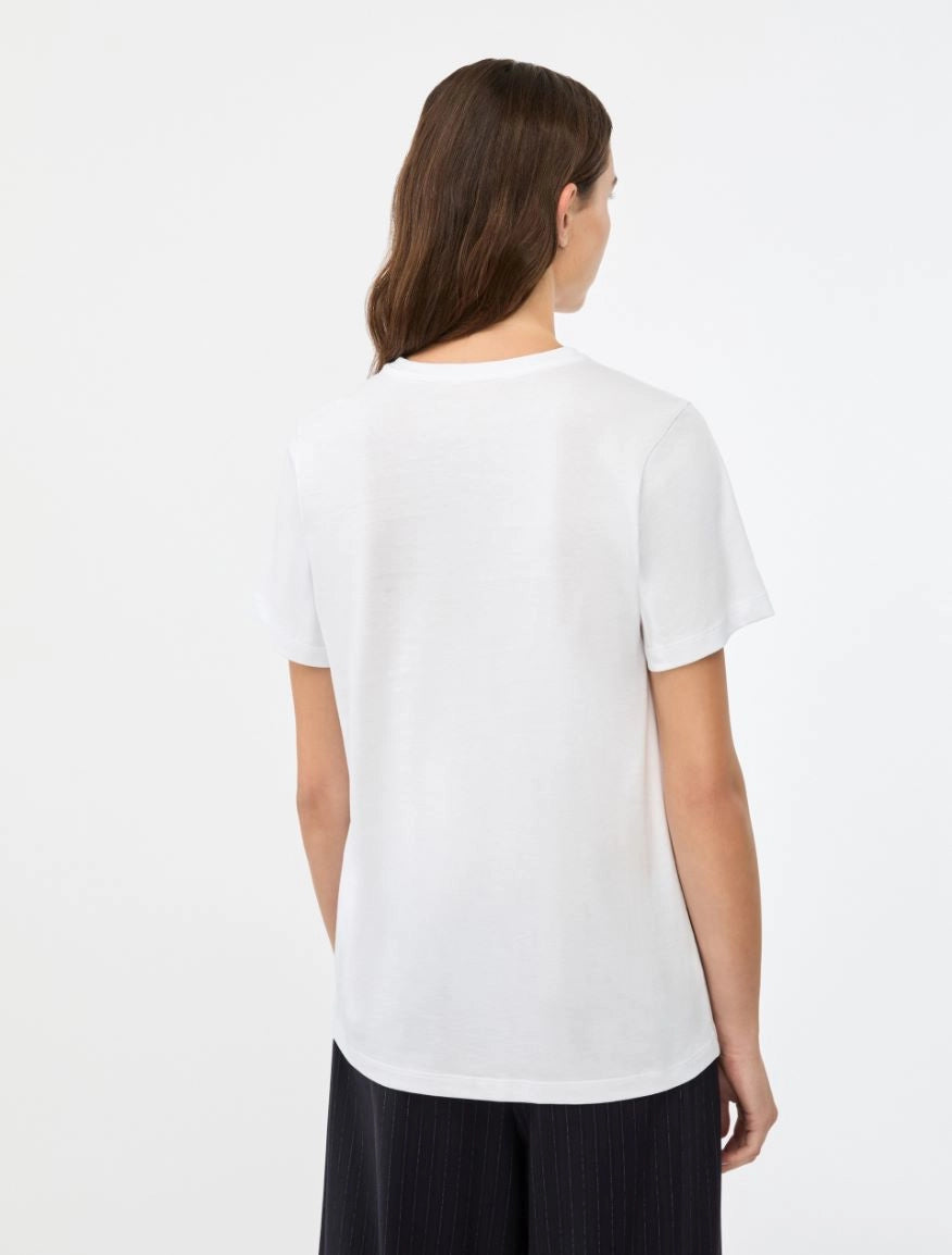 T-SHIRT STAMPATA Bianco