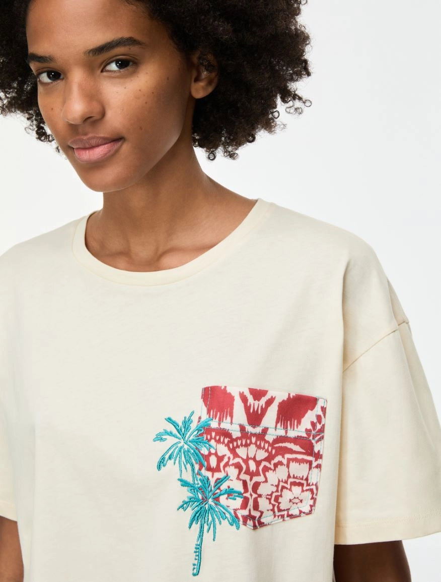 T-SHIRT CROPPED Avorio