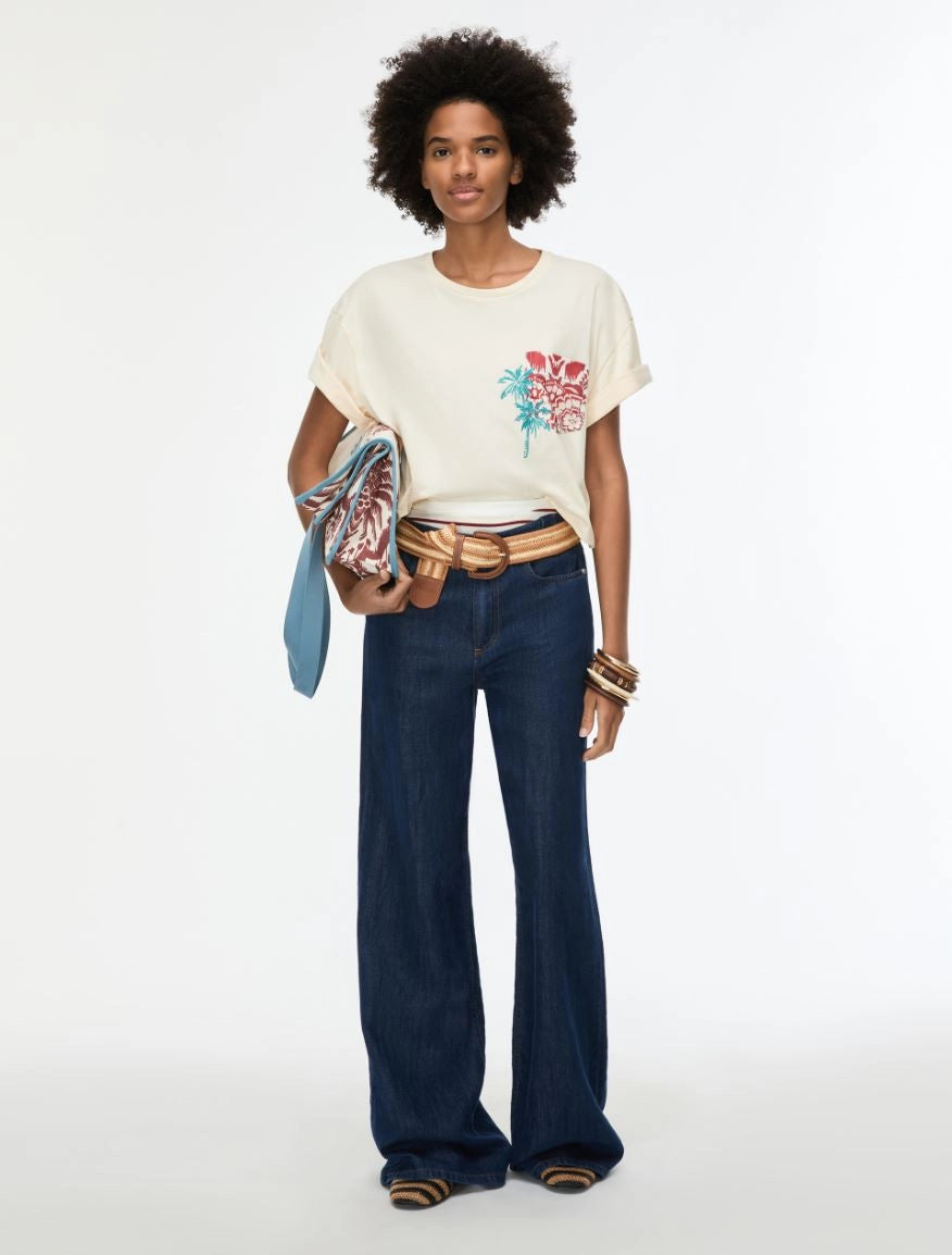 T-SHIRT CROPPED Avorio