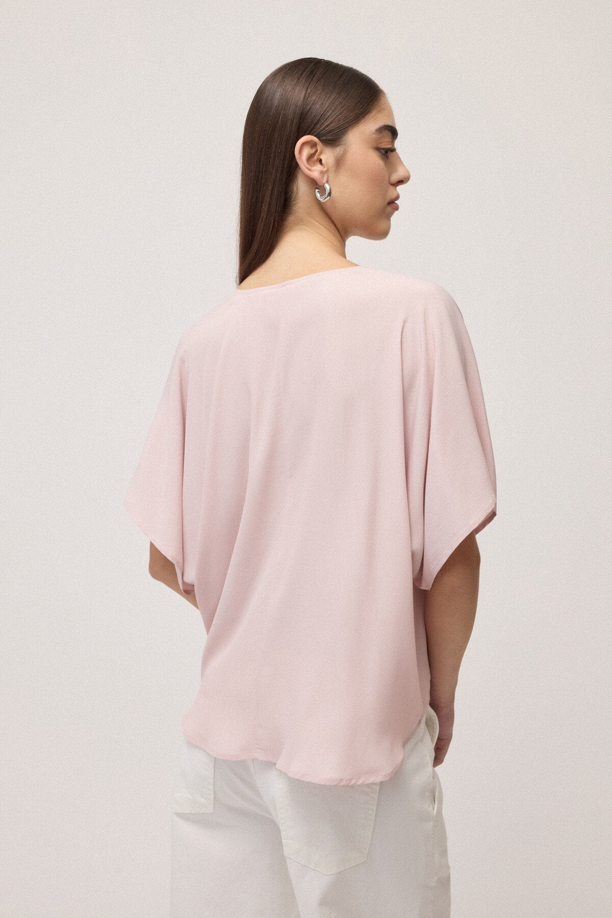 Blusa in misto seta
