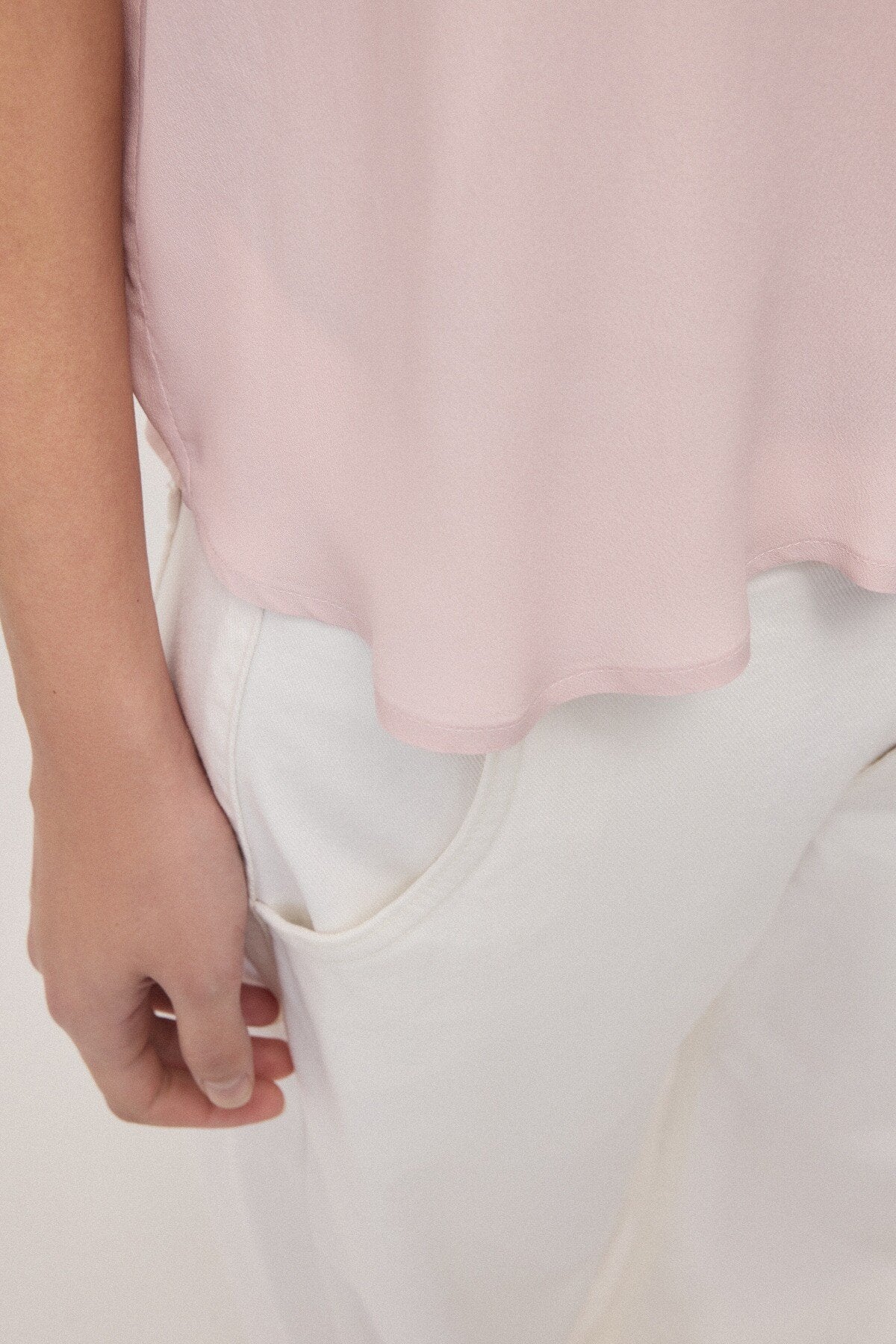 Blusa in misto seta